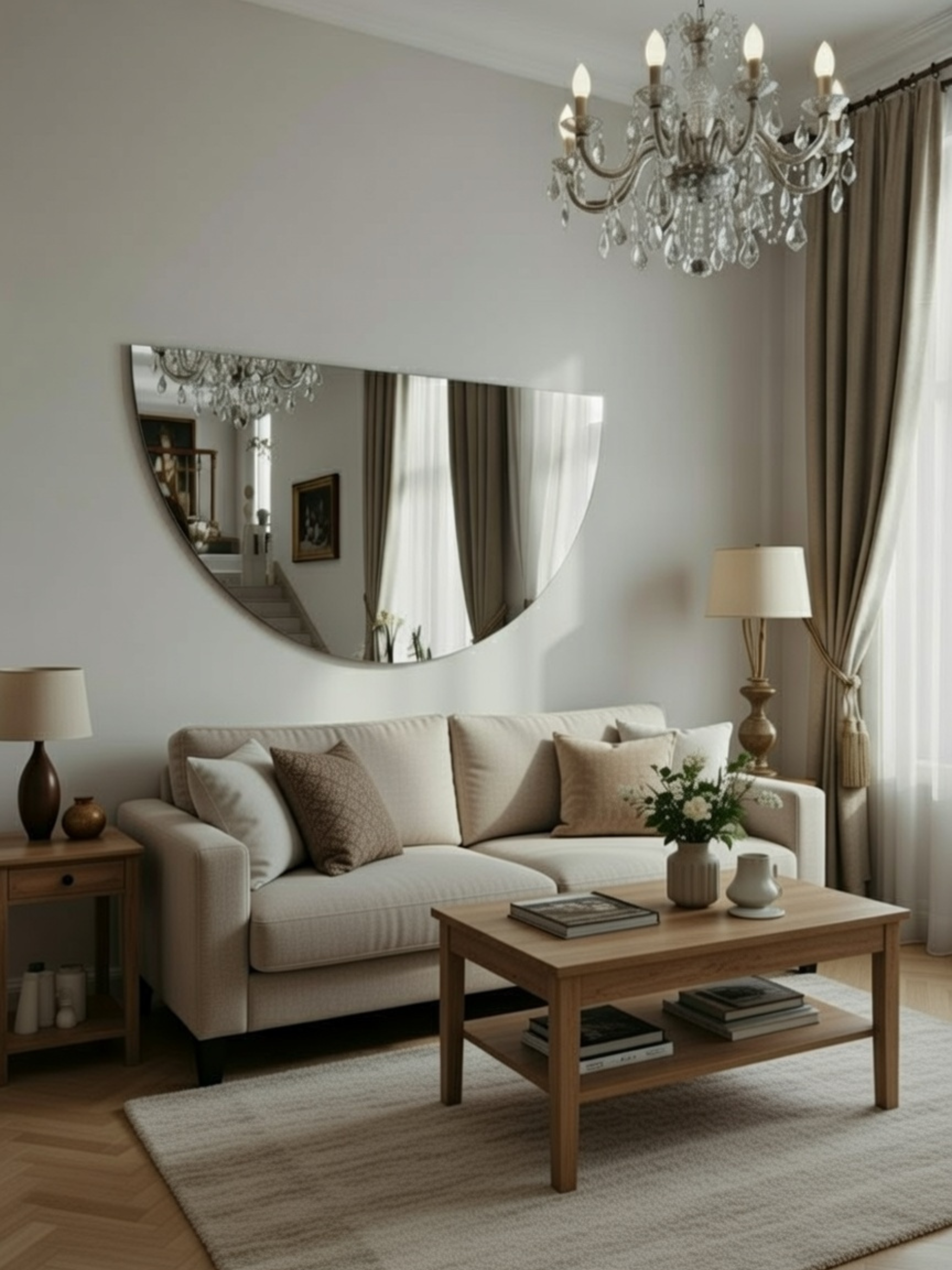 Classic Mirror Moon - 3 Sizes - Crescent