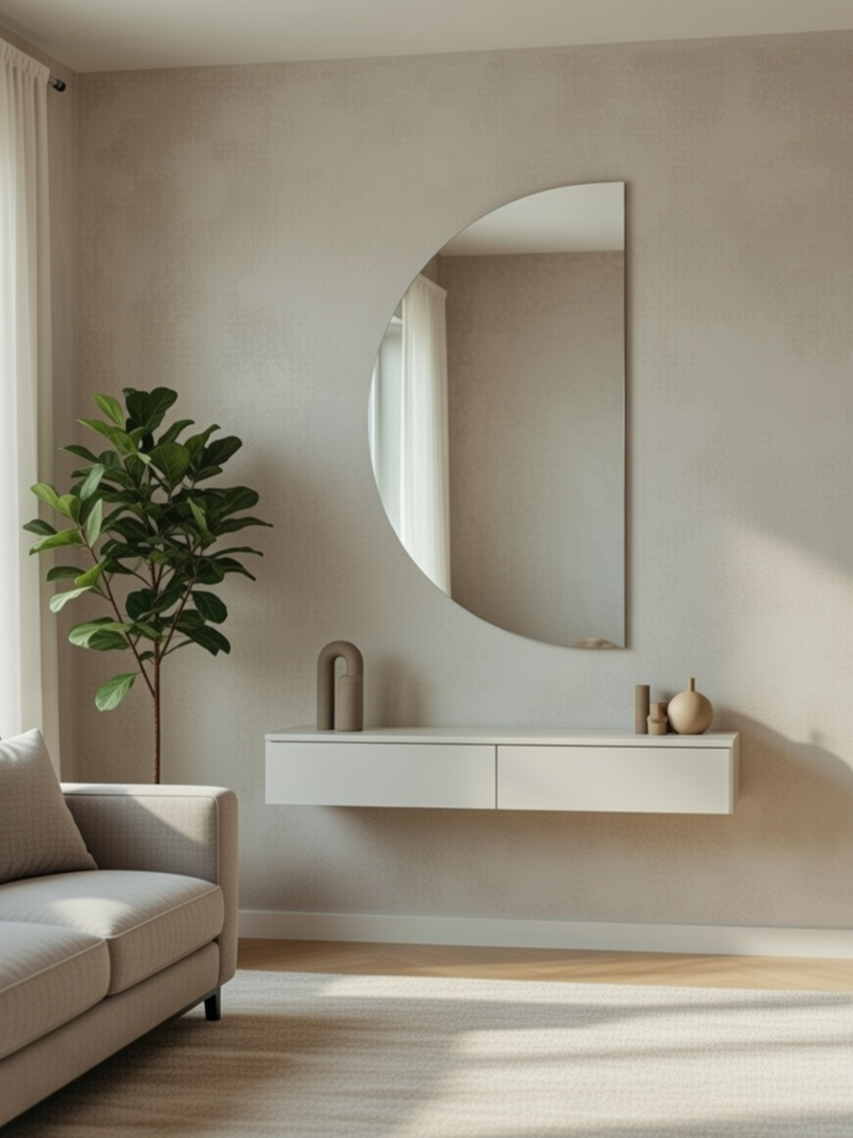 Classic Mirror Moon - 3 Sizes - Crescent