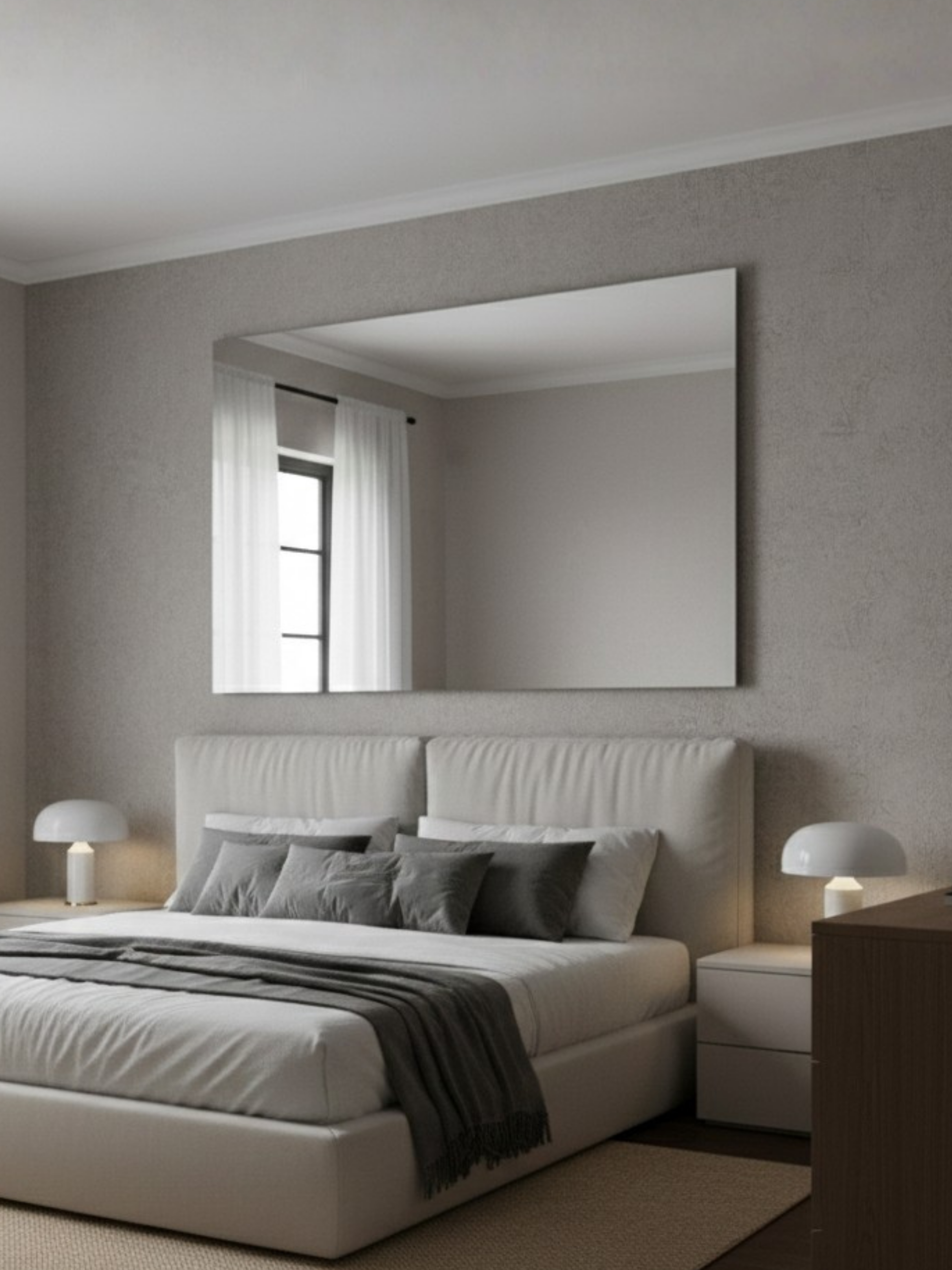 Classic Mirror Duša installation detail - easy wall mounting, durable construction for bathroom use