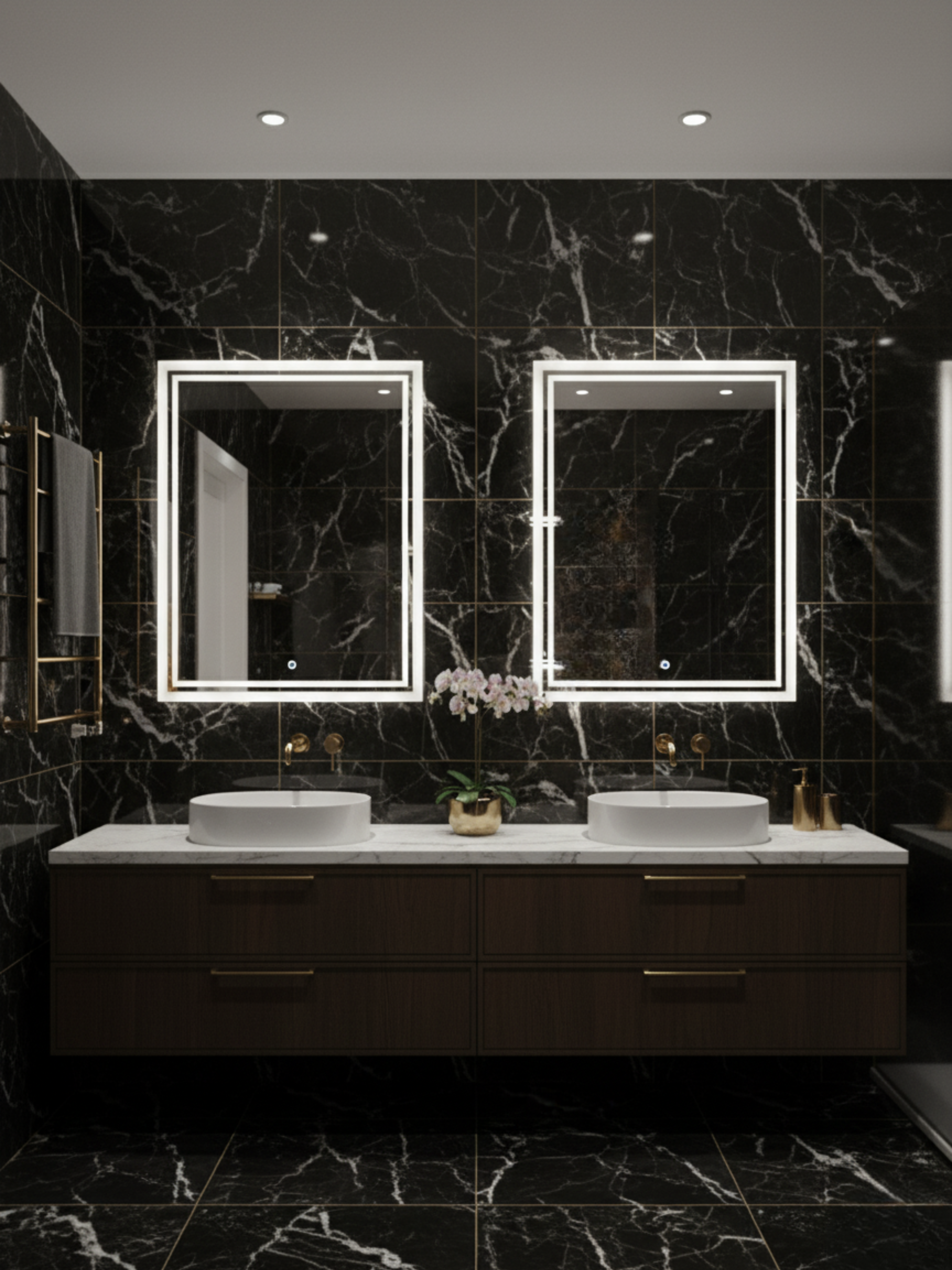 Capricornus LED mirror technical specifications - dimensions, electrical parameters, IP65 certification, 5-year warranty
