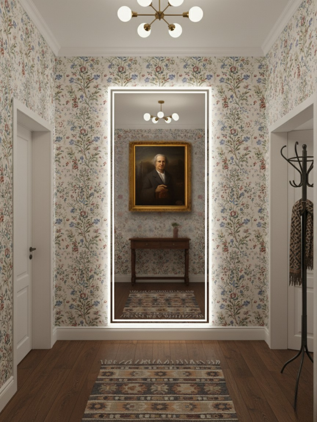 Capricornus mirror premium finish detail - polished edges, precision craftsmanship, made in Poland by Anima & Art
