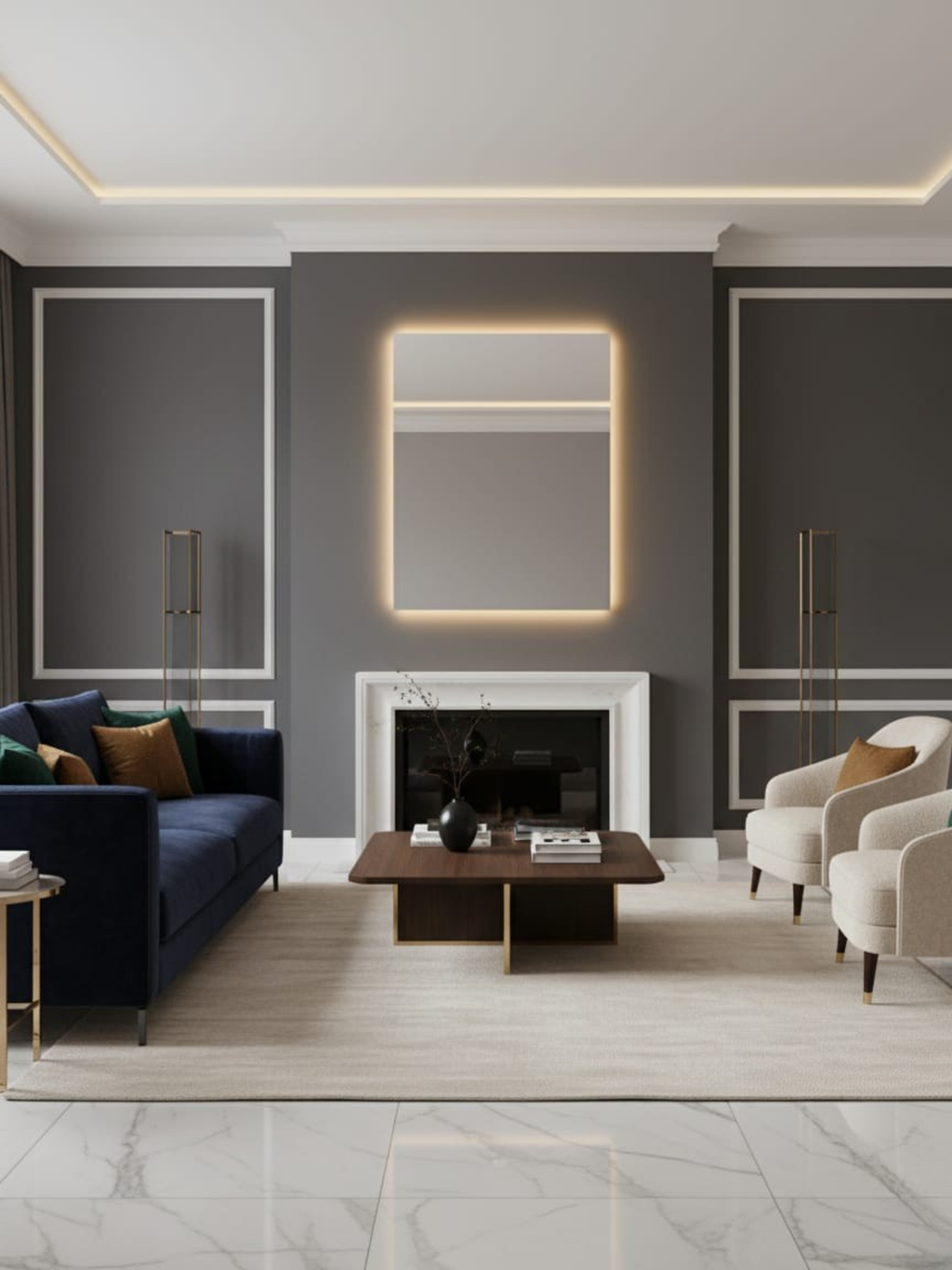 Horizon mirror wall switch control - convenient on-off operation, elegant design for bathroom & home lighting
