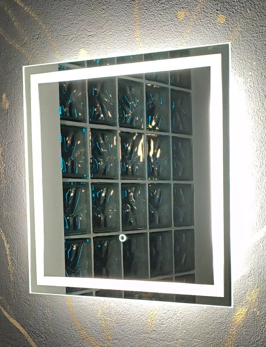 LED mirror La Luna touch switch – hallway and living room use, elegant wall mirror, Anima Art