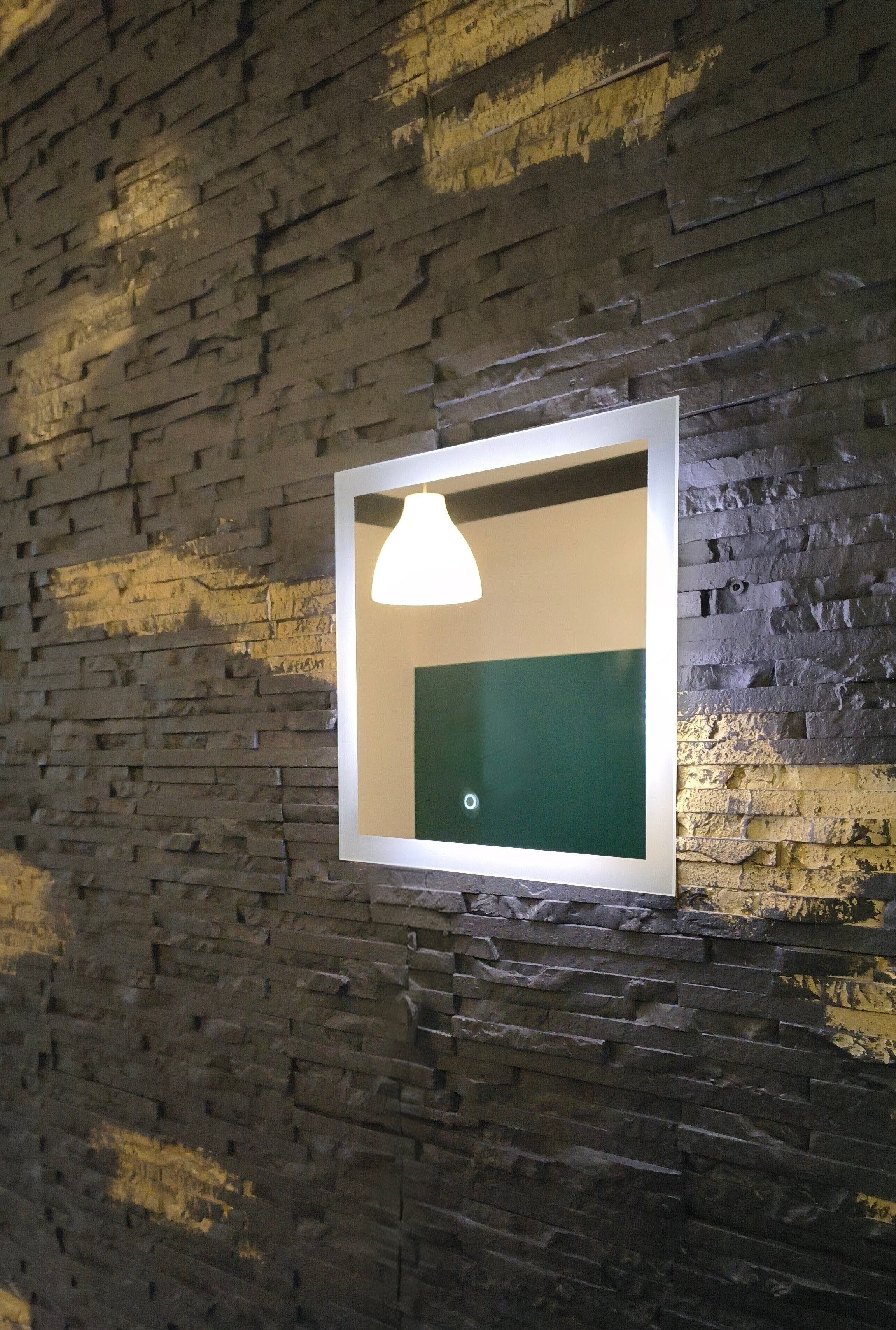 LED Bathroom Mirror Lena – Wall Switch – size comparison, 21 sizes rectangular and square