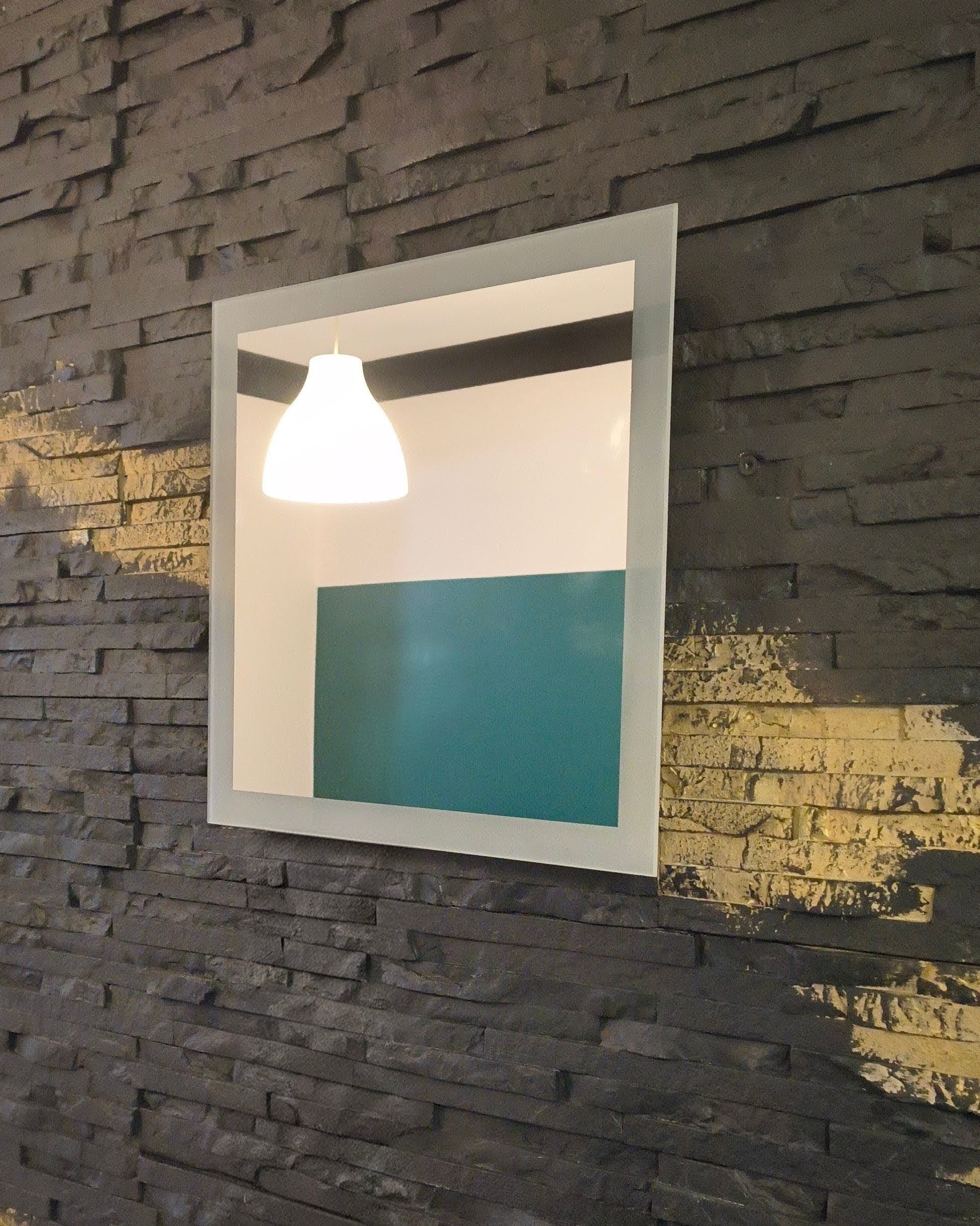 Lena Wall Mirror with LED Lights – Wall Switch – detail view, 4mm glass, IP65 protection