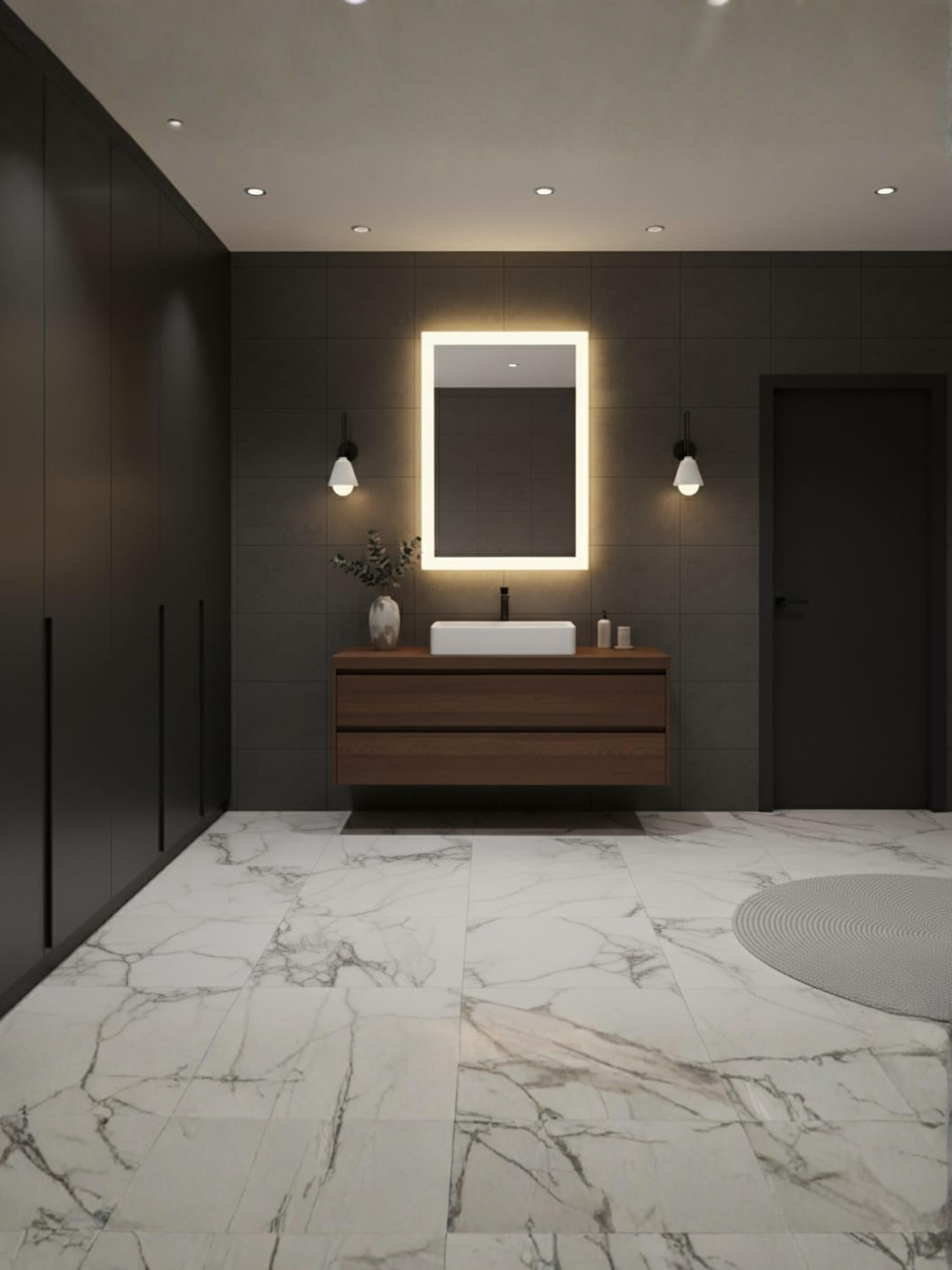 Lena mirror wall switch control - convenient on-off operation, elegant design for bathroom & home lighting
