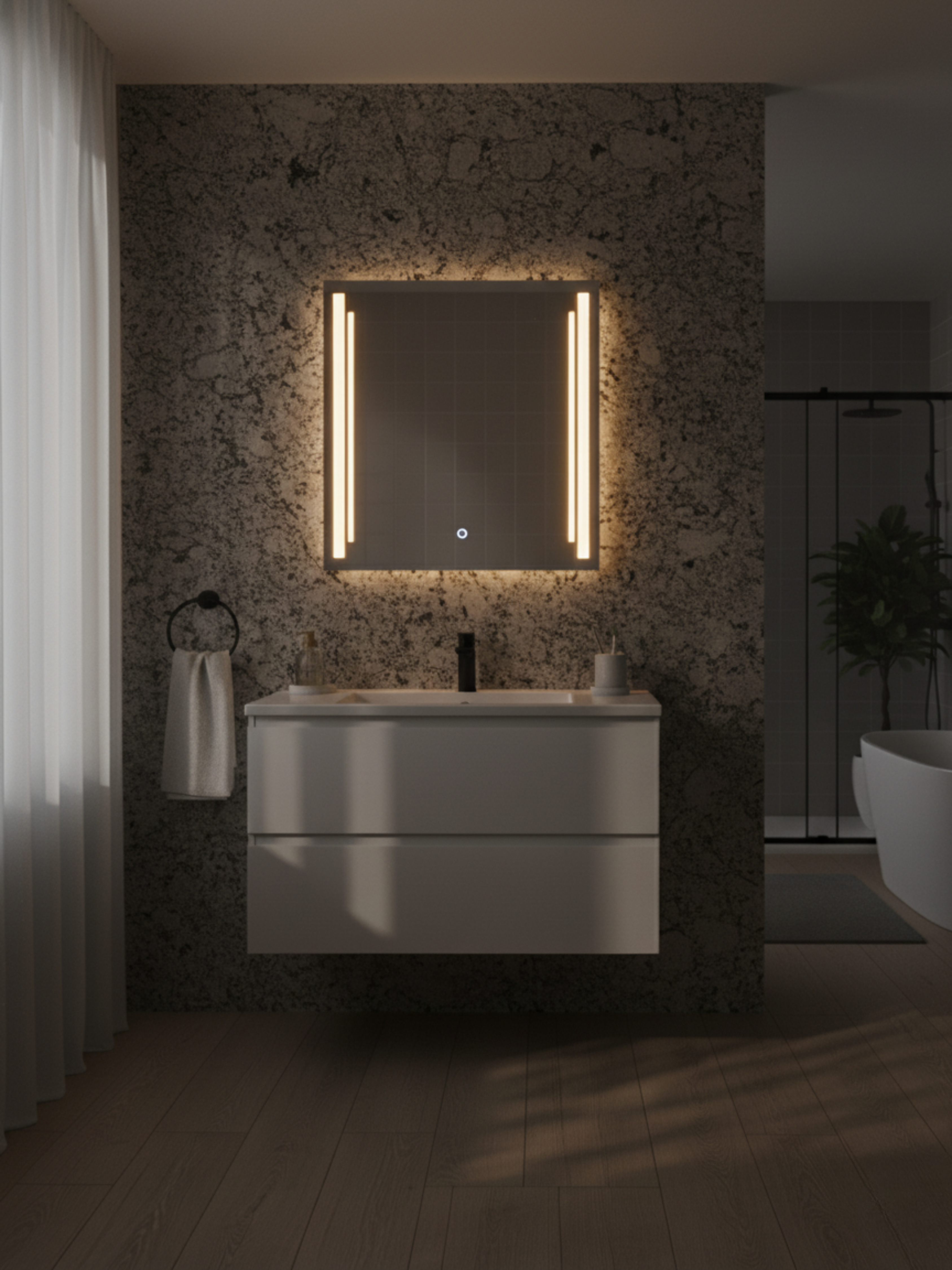 Susanna mirror size options - 21 rectangular & square variants, customizable dimensions for bathroom & interior space
