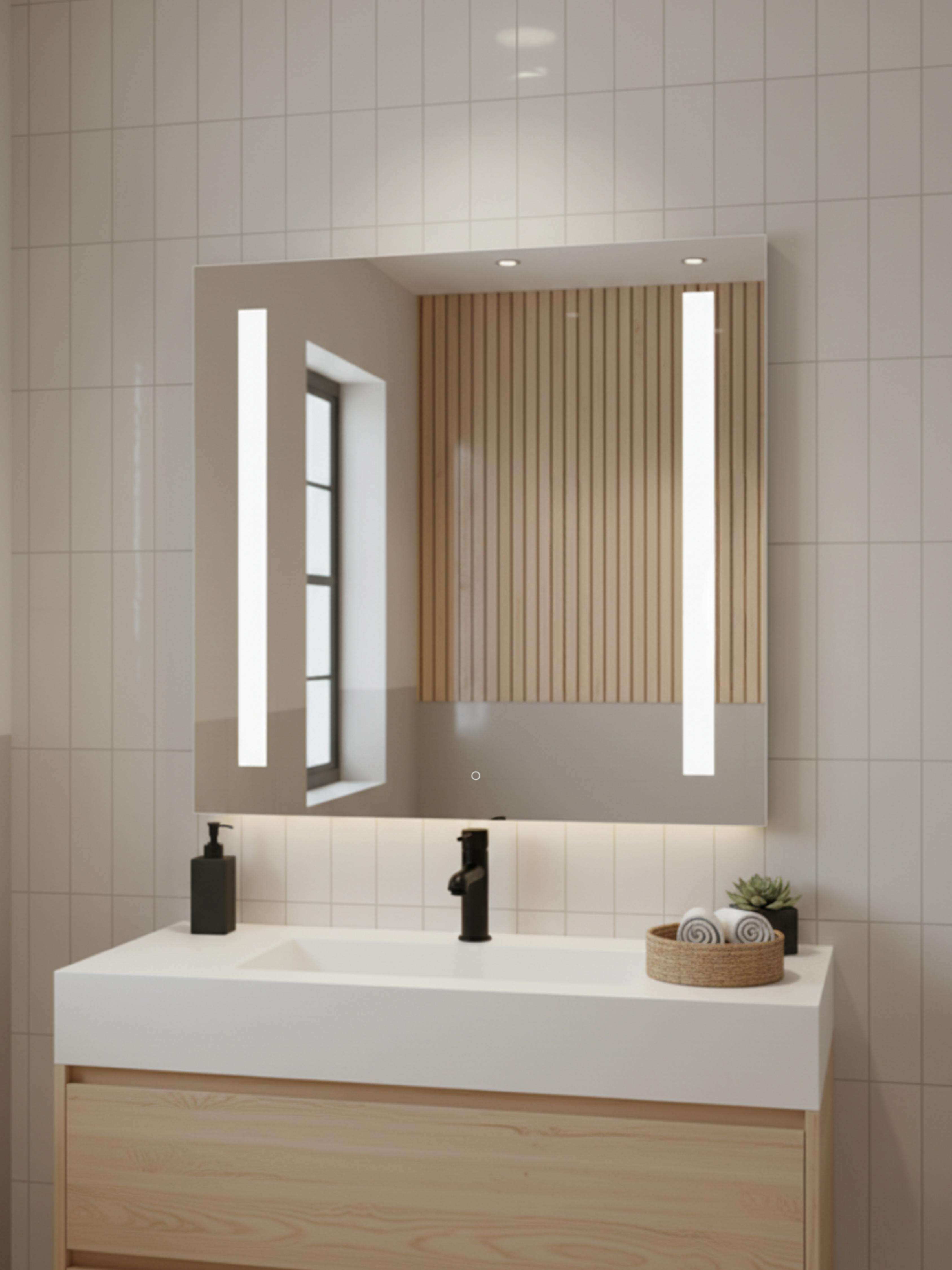 Venus mirror premium finish detail - polished edges, precision craftsmanship, made in Poland by Anima & Art
