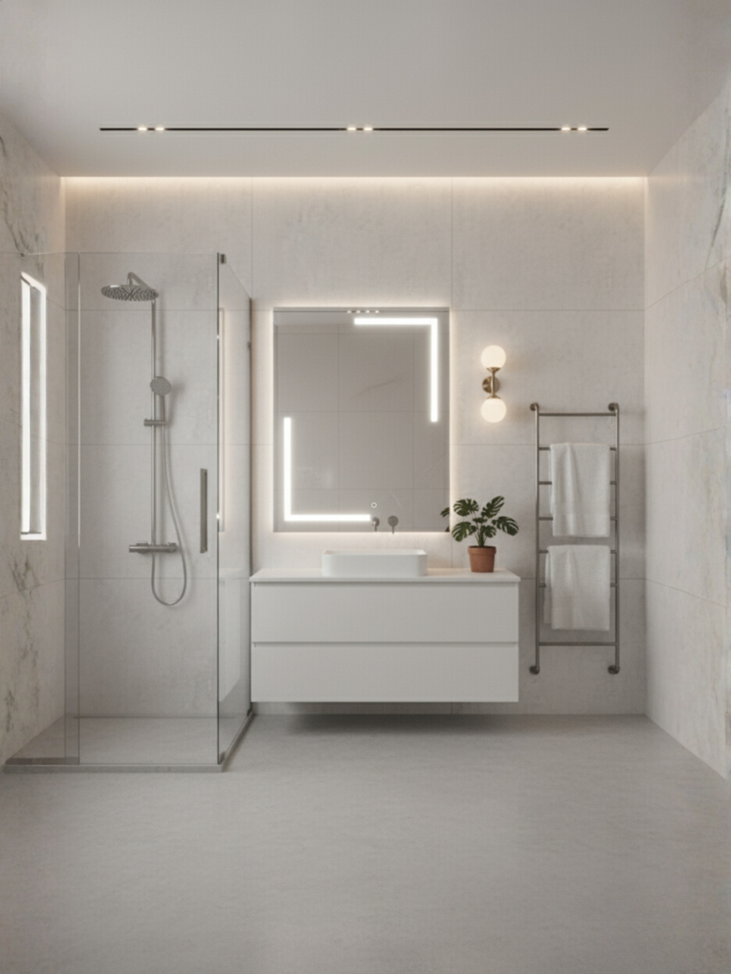 Via Lactea mirror size options - 21 rectangular & square variants, customizable for bathroom & any interior space
