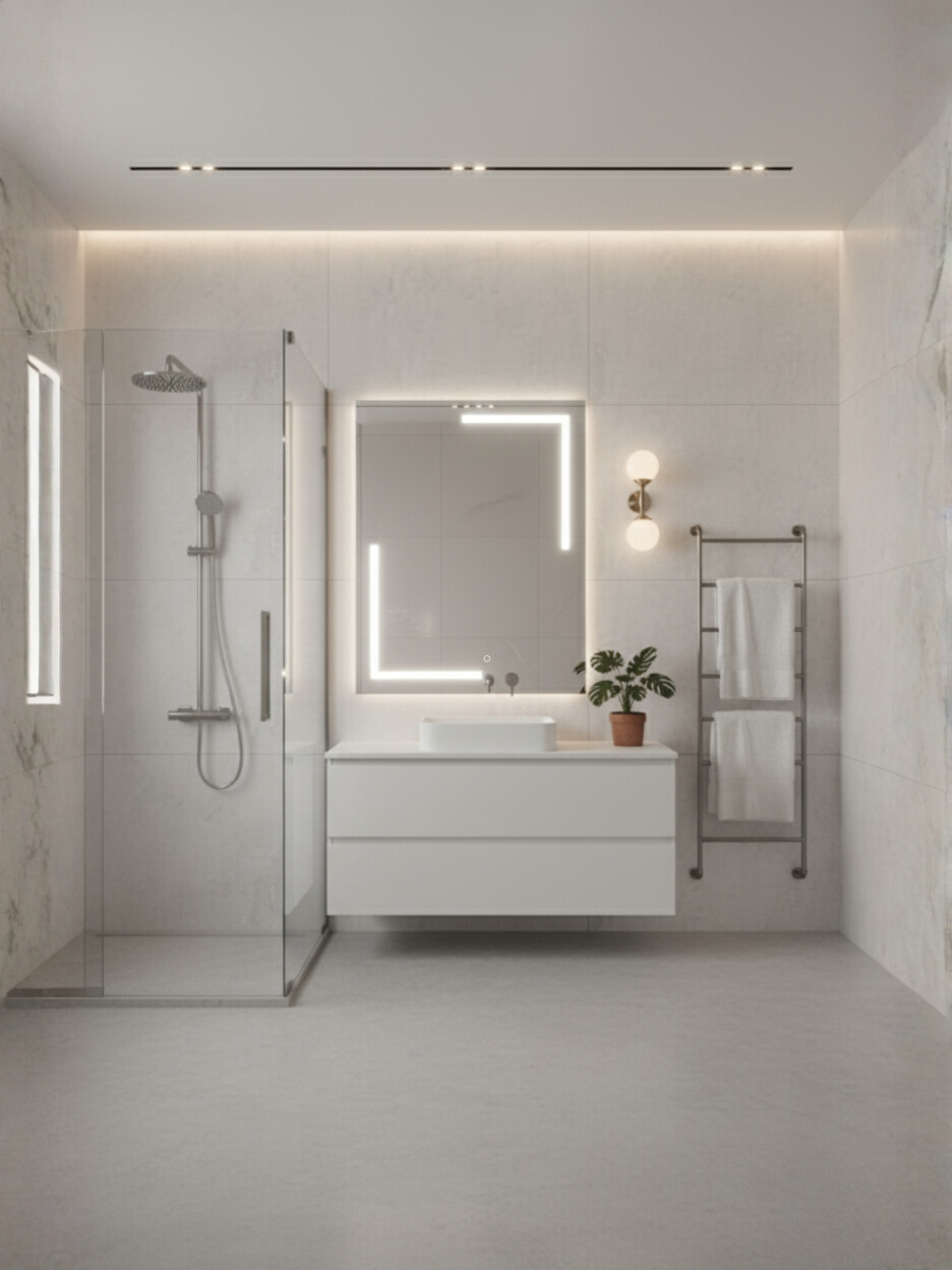 Via Lactea mirror size options - 21 rectangular & square variants, customizable for bathroom & any interior space
