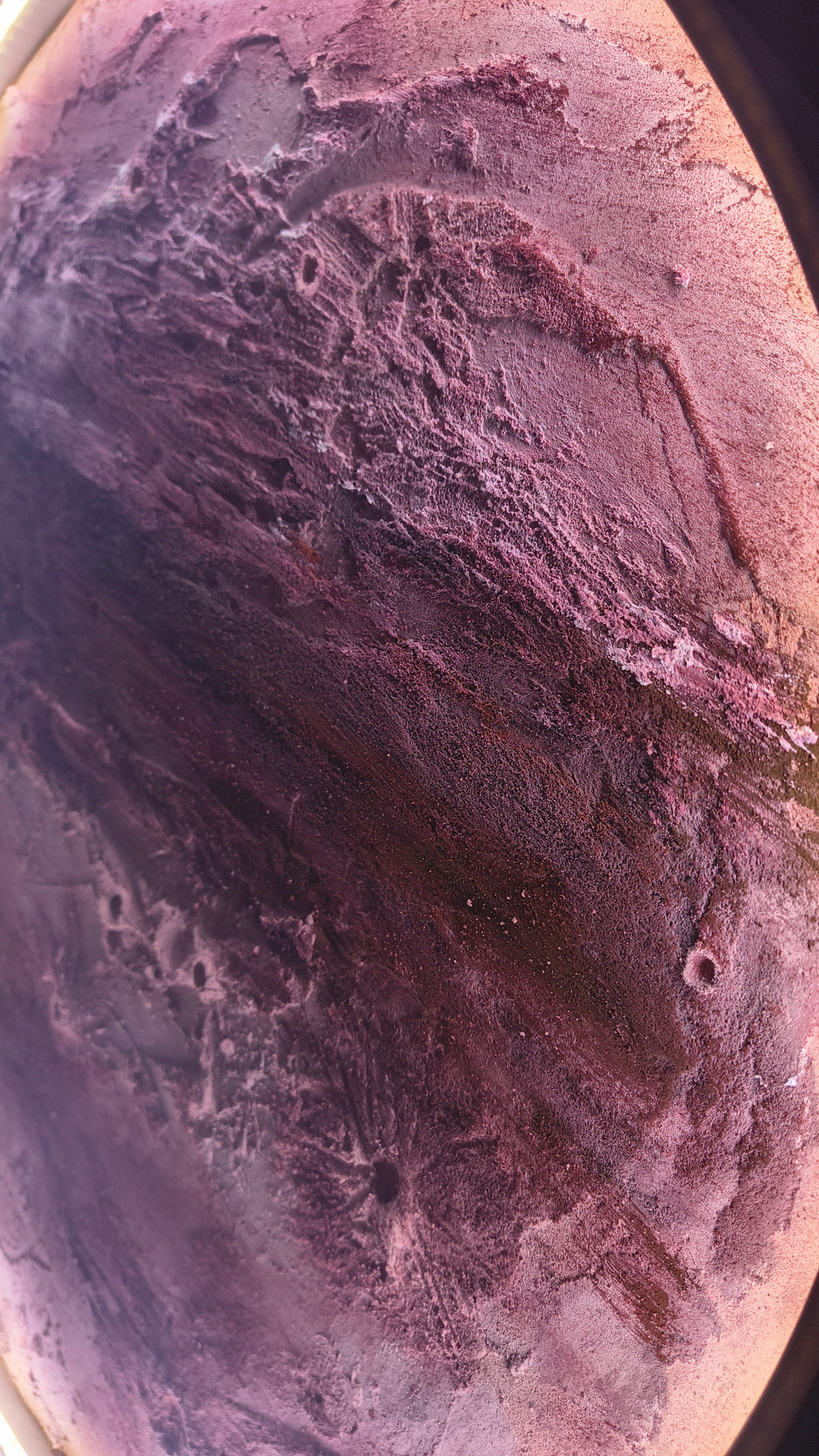 Handmade LED Mars Wall Decor – 3D Red Planet Relief Sculpture