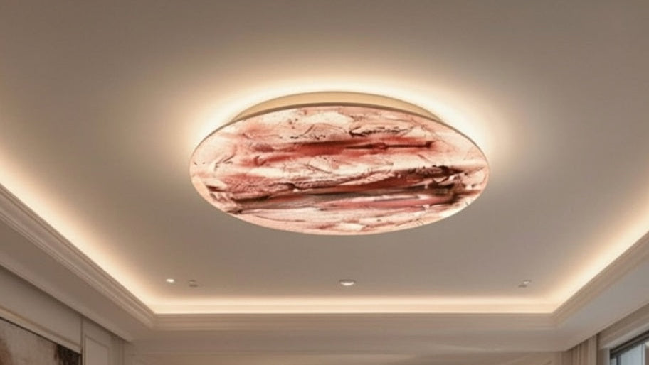 Handmade LED Mars Wall Decor – 3D Red Planet Relief Sculpture